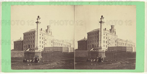 Wolfe's Monument; L.P. Vallée, Canadian, 1837 - 1905, active Quebéc, Canada, 1865 - 1873; Albumen silver print