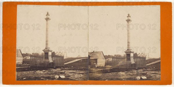 Wolfe's Monument; L.P. Vallée, Canadian, 1837 - 1905, active Quebéc, Canada, 1865 - 1873; Albumen silver print