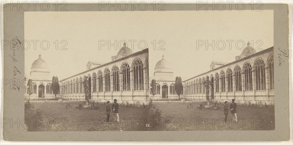 Pisa, Santo Campo; Enrico Van Lint, Italian, active Pisa, Italy 1850s - 1870s, about 1865; Albumen silver print
