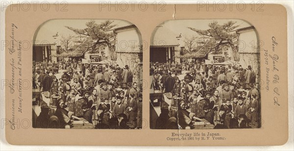 Everyday life in Japan; R.Y. Young, American, active New York, New York and Cuba 1890s - 1900s, 1901; Hand-colored Albumen