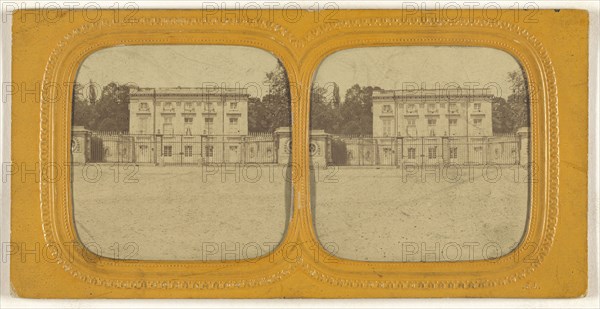 Grand Trianon, Versailles; E. Lamy, French, active 1860s - 1870s, 1860s; Hand-colored Albumen silver print