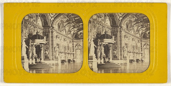 Salle du Trone de Cote, Senat,Throne of Napoleon 1; J. Lévy, French, active Paris, France 1850s - 1880s, 1855 - 1865
