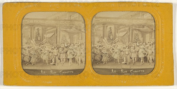 Le Roi Carotte. Pompei No. 2; French; 1855 - 1860; Hand-colored Albumen silver print