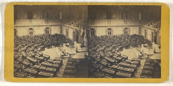 House of Representatives; George D. Wakely, American, active 1856 - 1880, about 1866; Albumen silver print