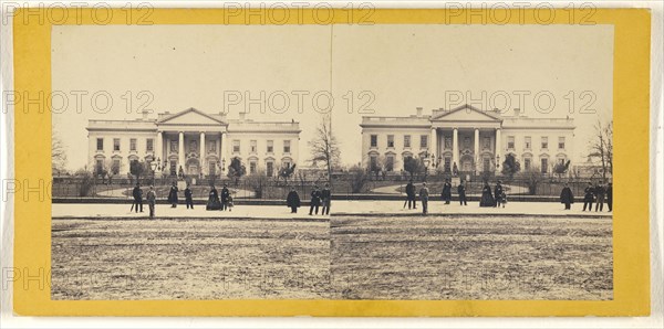 White House; George D. Wakely, American, active 1856 - 1880, 1866; Albumen silver print