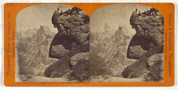 From Glacier point, height, 3,200 Yo Semite Valley, Cal; Walker & Fagersteen; about 1875; Albumen silver print