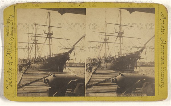 United States Ship Colorado, New York Harbor; Webster & Albee; 1880s; Albumen silver print