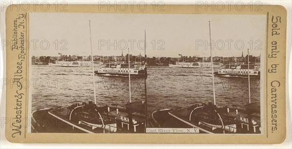 East River View, N.Y; Webster & Albee; 1890s; Gelatin silver print