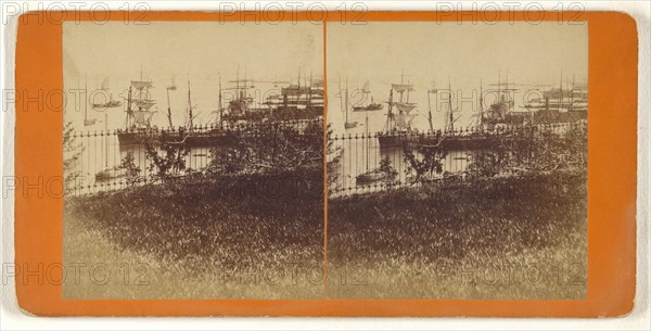 Hudson River from Hoboken, N.J; Attributed to Peter F. Weil, American, active New York, New York 1860s - 1870s, about 1865