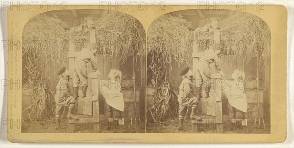 Hunting Hen's Egg; Franklin G. Weller, American, 1833 - 1877, 1871; Albumen silver print