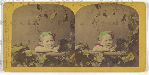 Happy Thoughts; Franklin G. Weller, American, 1833 - 1877, 1871; Hand-colored Albumen silver print