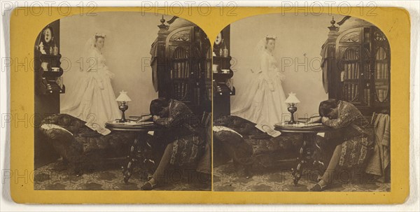 Reveries of a Bachelor; Franklin G. Weller, American, 1833 - 1877, about 1875; Albumen silver print