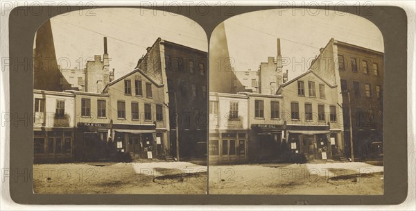 One of the oldest buildings now standing on Howard St. near S. Pearl St. Albany, N.Y; Julius M. Wendt, American, active 1900s