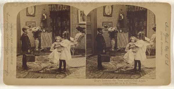 Don't Increase the Dose until I Call Again.; R.Y. Young, American, active New York, New York and Cuba 1890s - 1900s, 1900