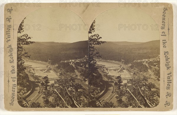 River view from Bear Mountain, Mauch Chunk, Pennsylvania; James Zellner, American, active Pennsylvania 1870s - 1880s