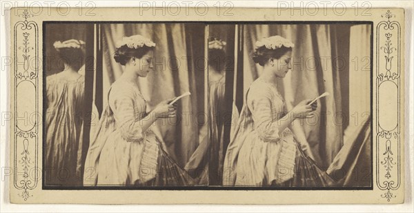 How like Watteau; about 1858; Albumen silver print