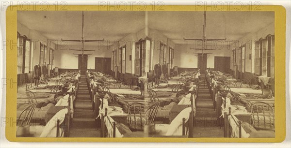 Prison, Albany, N.Y; American; about 1865; Albumen silver print