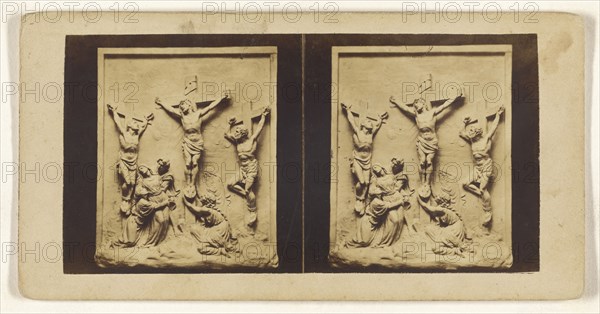XII Station. Jesus meurt sur la croix; French; about 1860; Albumen silver print