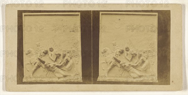 9 ee Station. Jesus tombe pour la 3 eme, French; about 1860; Albumen silver print