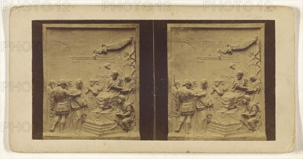 1 er Station. Jesus est condamme a mort; French; about 1860; Albumen silver print