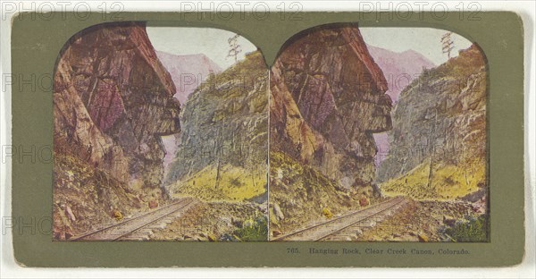 Hanging Rock, Clear Creek Canon, Colorado; American; about 1900; Color Photomechanical