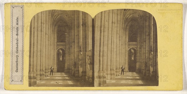 Canterbury Cathedral - South Aisle; British; about 1860; Albumen silver print