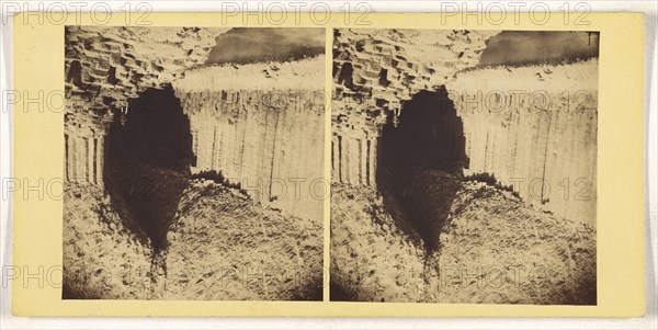 Fingal's Cave, Staffa; British; about 1860; Albumen silver print