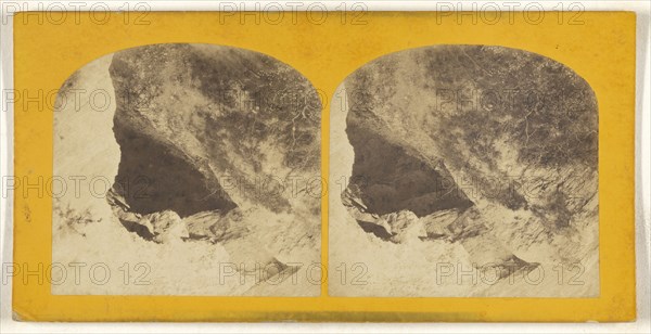 British cave; British; about 1860; Albumen silver print