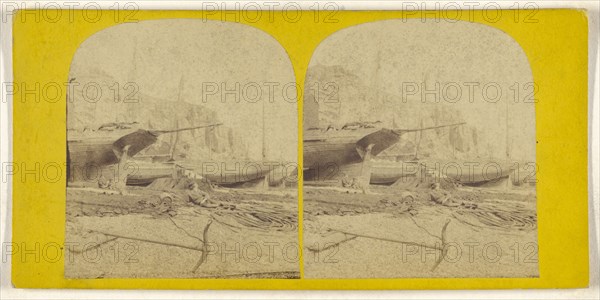 East Cliff, Hastings; British; about 1865; Albumen silver print