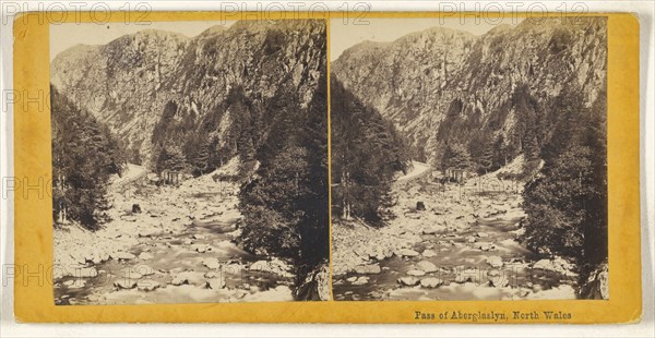 Pass of Aberglaslyn, North Wales; British; about 1865; Albumen silver print
