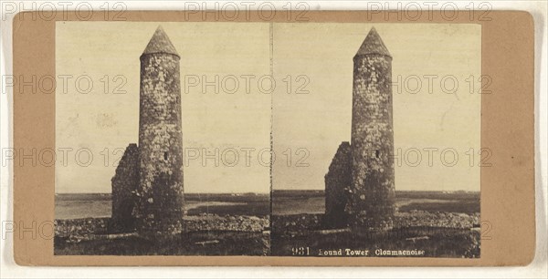Round Tower. Clonmacnoise; British; about 1865; Collotype