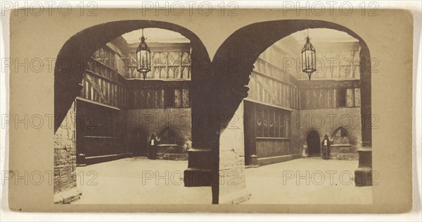 Entrance to St. Mary's Hall, Coventry; British; about 1865; Albumen silver print