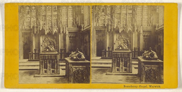 Beauchamp Chapel. Warwick; British; about 1865; Albumen silver print