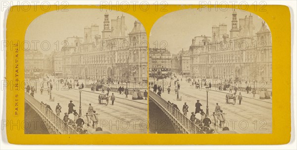 Hotel de Ville; French; 1860s; Albumen silver print