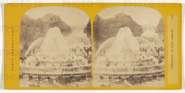 Grandes Eaux de Versailles; French; 1860s; Albumen silver print