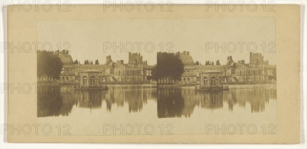 Palace of Fontainbleu, sic, French; about 1865; Albumen silver print