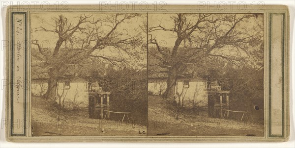 Moulin en Sologne; French; about 1865; Albumen silver print