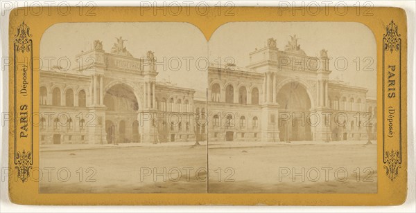 Palais de l'Industrie; French; about 1865; Albumen silver print