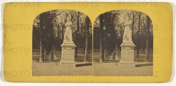 Jardin Luxembourg; French; about 1865; Albumen silver print