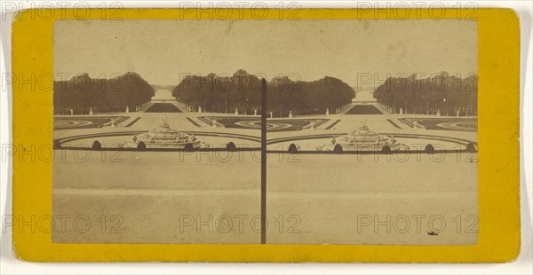 Panorama du parc, Versailles; French; about 1865; Albumen silver print