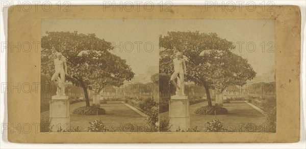 Le Jardin du Palais-Royal; French; about 1860; Albumen silver print