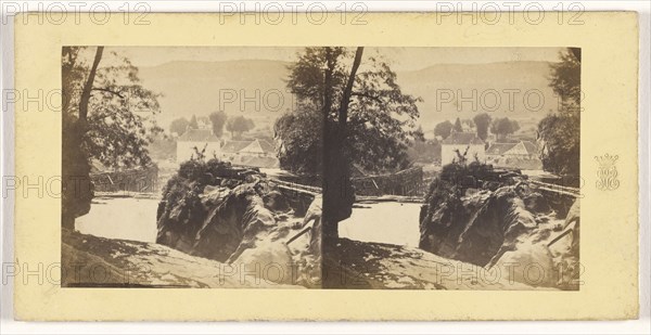 Vue prise au bourg de Sirot, Jura, French; about 1865; Albumen silver print