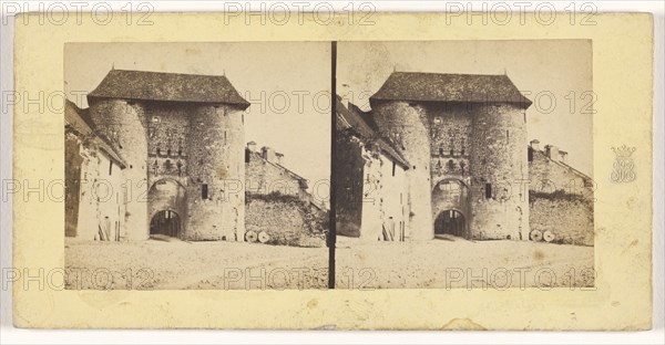 Port Barbarine a Salins, Jura, French; about 1865; Albumen silver print