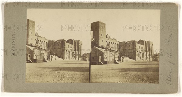 Avignon. Palace of the Popes; French; about 1860; Albumen silver print