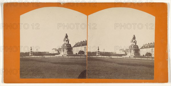 Heldenplatz; Austrian; about 1870; Albumen silver print