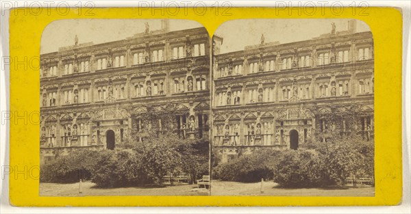 Palais d'othon Mauri a Heidelberg; German; about 1870; Albumen silver print