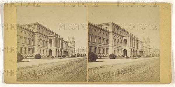 Munchen, Germany, Der Festsaalbau; German; about 1870; Albumen silver print