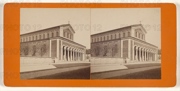 Munchen, Germany, Die St. Bonifazkirche; German; about 1870; Albumen silver print