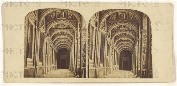Les Loges de Raphael au Vatican; Italian; about 1870; Albumen silver print