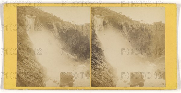 Grande Cascade a Tivoli, Rome, Italian; about 1860; Albumen silver print